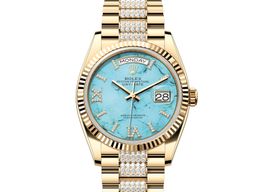 Rolex Day-Date 36 128238-0072 (2024) - Blue dial 36 mm Yellow Gold case