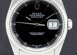 Rolex Datejust 36 16234 (2001) - Zwart wijzerplaat 36mm Staal