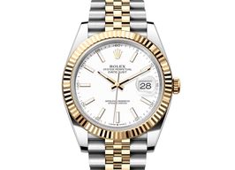 Rolex Datejust 41 126333-0016 (2024) - White dial 41 mm Gold/Steel case