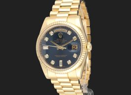 Rolex Day-Date 36 118238 (2008) - Blue dial 36 mm Yellow Gold case