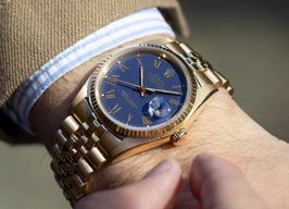 Rolex Datejust 36 16018 (1977) - Blauw wijzerplaat 36mm Geelgoud