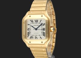 Cartier Santos WGSA0030 (2023) - Silver dial 35 mm Yellow Gold case