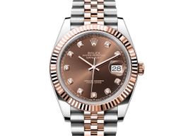 Rolex Datejust 41 126331 (Onbekend (willekeurig serienummer)) - Bruin wijzerplaat 41mm Staal