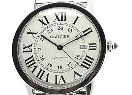 Cartier Ronde Solo de Cartier W6701011 (2023) - Zilver wijzerplaat 42mm Staal