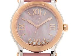 Chopard Happy Sport 278573-6011 (2022) - Pearl dial 30 mm Gold/Steel case