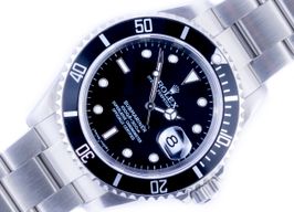 Rolex Submariner Date 16610 (2006) - Zwart wijzerplaat 40mm Staal