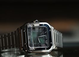 Cartier Santos WSSA0061 (2025) - Green dial 35 mm Steel case