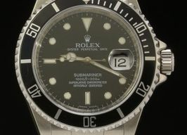 Rolex Submariner Date 16610 (2008) - Zwart wijzerplaat 40mm Staal