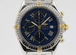 Breitling Crosswind Chronograph B13355 (2003) - Blue dial 43 mm Gold/Steel case