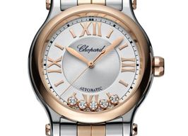 Chopard Happy Sport 278608-6002 (2022) - Zilver wijzerplaat 33mm Goud/Staal