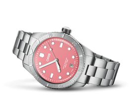 Oris Divers Sixty Five 01 733 7771 4058-07 8 19 18 (2024) - Pink dial 38 mm Steel case