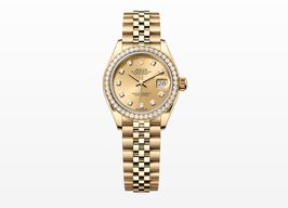 Rolex Lady-Datejust 279138RBR (2021) - Champagne wijzerplaat 28mm Geelgoud