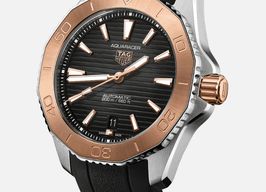 TAG Heuer Aquaracer WBP2151.FT6199 (2024) - Zwart wijzerplaat 40mm Goud/Staal