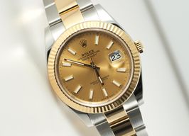 Rolex Datejust 41 126333 (2019) - Champagne wijzerplaat 41mm Goud/Staal