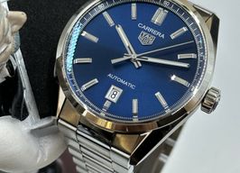 TAG Heuer Carrera Calibre 5 WBN2112.BA0639 (2024) - Blauw wijzerplaat 39mm Staal