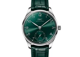 IWC Portuguese Automatic IW358310 (2023) - Groen wijzerplaat 40mm Staal