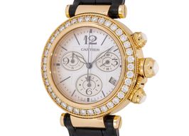 Cartier Pasha Seatimer WJ130004 (Onbekend (willekeurig serienummer)) - Parelmoer wijzerplaat 37mm Roségoud