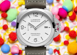 Panerai Luminor Marina PAM01314 (2022) - Wit wijzerplaat 44mm Staal