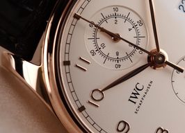 IWC Portuguese Chronograph IW390301 (2018) - Wit wijzerplaat 42mm Roodgoud