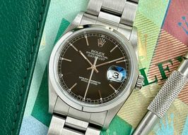 Rolex Datejust 36 16200 (2004) - Zwart wijzerplaat 36mm Staal