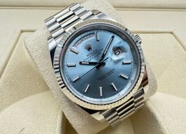 Rolex Day-Date 40 228236 (2024) - Blauw wijzerplaat 40mm Platina