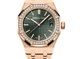Audemars Piguet Royal Oak Selfwinding 15551OR.ZZ.1356OR.03 (2025) - Green dial 37 mm Rose Gold case