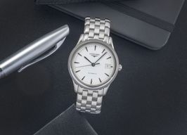 Longines Flagship L4.717.4 (2014) - Wit wijzerplaat 34mm Staal