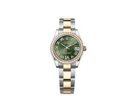 Rolex Datejust 31 278383RBR (2025) - Green dial 31 mm Gold/Steel case