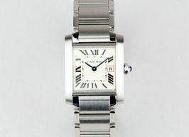 Cartier Tank Française W51011Q3 (2018) - Silver dial 25 mm Steel case