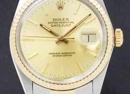 Rolex Datejust 16013 (1986) - Gold dial 36 mm Gold/Steel case