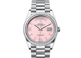 Rolex Day-Date 36 128396TBR (2025) - Roze wijzerplaat 36mm Platina