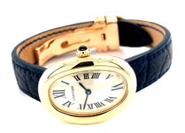 Cartier Baignoire 1954 (Onbekend (willekeurig serienummer)) - Zilver wijzerplaat 31mm Geelgoud