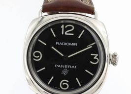 Panerai Radiomir PAM00753 (2024) - Zwart wijzerplaat 45mm Staal