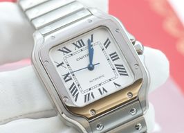 Cartier Santos WSSA0030 (Onbekend (willekeurig serienummer)) - Blauw wijzerplaat 40mm Staal