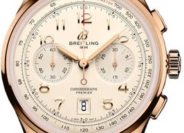 Breitling Premier RB0145371G1P2 (2026) - Geel wijzerplaat 42mm Roségoud
