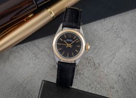 Rolex Oyster Perpetual 6804 (1969) - Black dial 26 mm Gold/Steel case