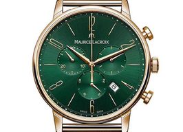 Maurice Lacroix Eliros EL1098-PVP06-620-1 (2023) - Groen wijzerplaat 40mm Goud/Staal