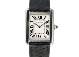 Cartier Tank Solo 3170 (2010) - Silver dial 31 mm Steel case