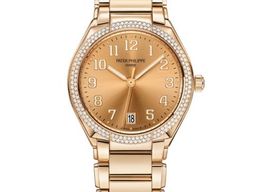 Patek Philippe Twenty~4 7300/1200R-011 (2025) - Gold dial 36 mm Rose Gold case