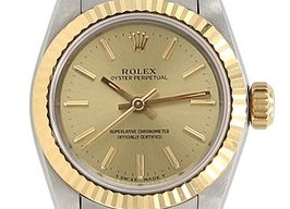 Rolex Oyster Perpetual 67193 (Unknown (random serial)) - 26 mm Gold/Steel case