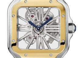 Cartier Santos WHSA0019 (2026) - Transparent dial 48 mm Gold/Steel case