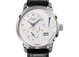 Glashütte Original PanoReserve 1-65-01-22-12-01 (2024) - Zilver wijzerplaat 40mm Staal