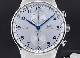 IWC Portuguese Chronograph IW371617 (2021) - Zilver wijzerplaat 41mm Staal