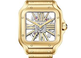 Cartier Santos WHSA0042 (2025) - Transparent dial 40 mm Yellow Gold case
