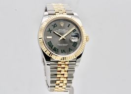Rolex Datejust 41 126333 (2021) - Grey dial 41 mm Gold/Steel case