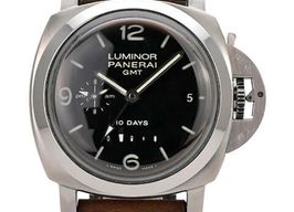 Panerai Luminor 1950 10 Days GMT PAM00270 (2010) - Black dial 44 mm Steel case