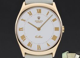 Rolex Cellini 4133 (1981) - Blauw wijzerplaat 31mm Geelgoud