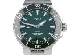 Oris Aquis Date 01 733 7730 4157-07 8 24 05PEB (2023) - Green dial 44 mm Steel case