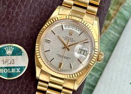 Rolex Day-Date 1803 (1972) - Zilver wijzerplaat 36mm Geelgoud