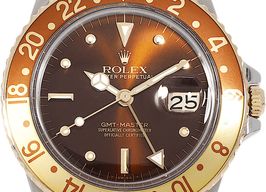 Rolex GMT-Master 16753 (1985) - Bruin wijzerplaat 40mm Goud/Staal